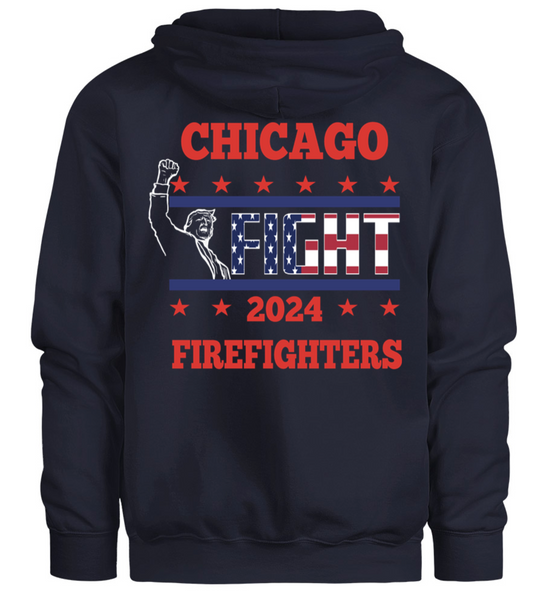 Trump 2024 Chicago Firefighters Fight Hoodie