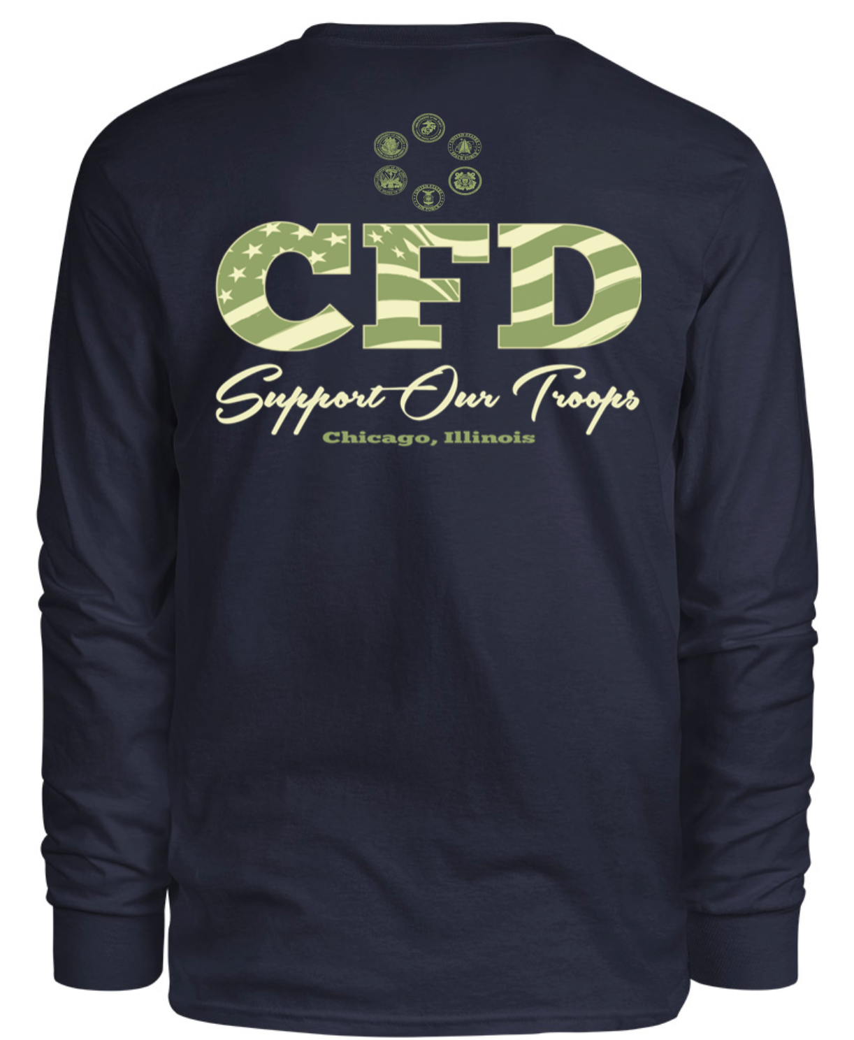 CFD "Support Our Troops Long Sleeve