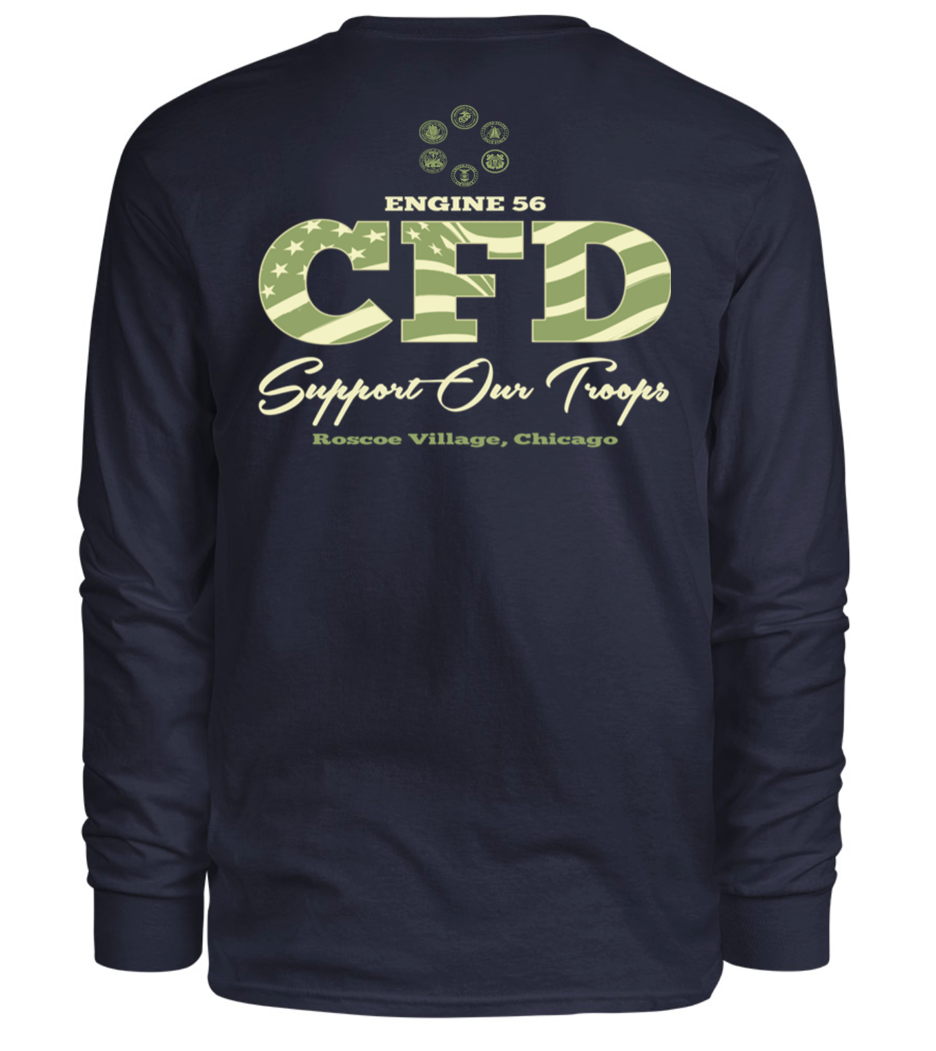 CUSTOM HOUSE CFD "SUPPORT OUR TROOPS" LONG SLEEVE!!!