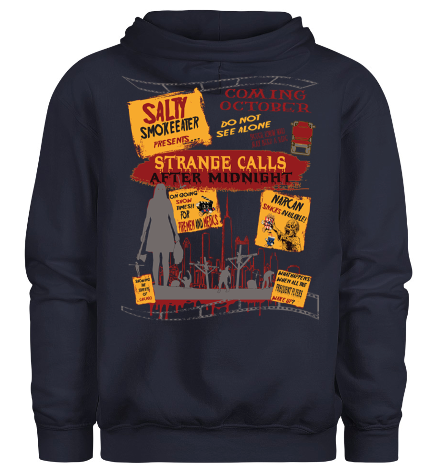 Salty Smoke Eater Presents: "Strange Calls After Midnight" Hoodie