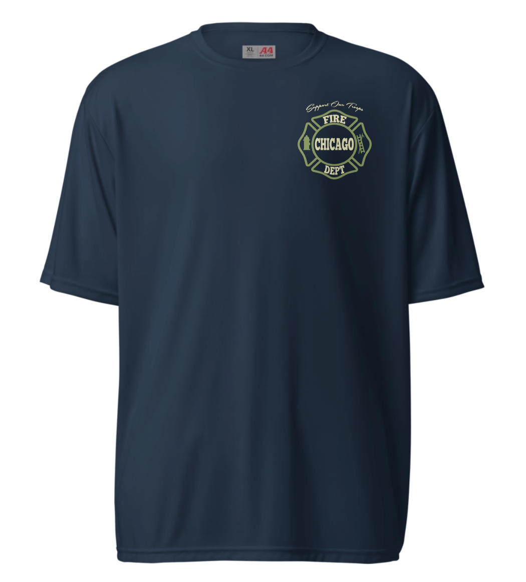 Dry-Fit Custom House "Support Our Troops" Shirt