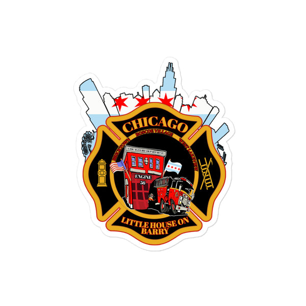 Engine 56 "Little House on Barry" Decal