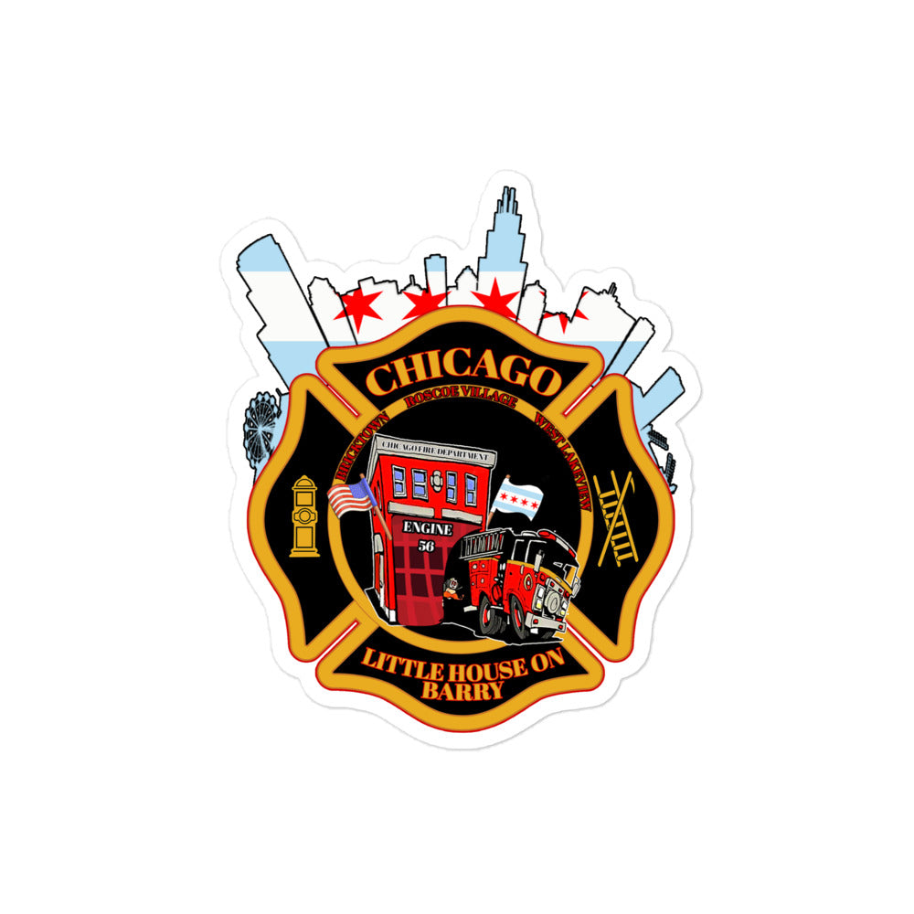 Engine 56 "Little House on Barry" Decal